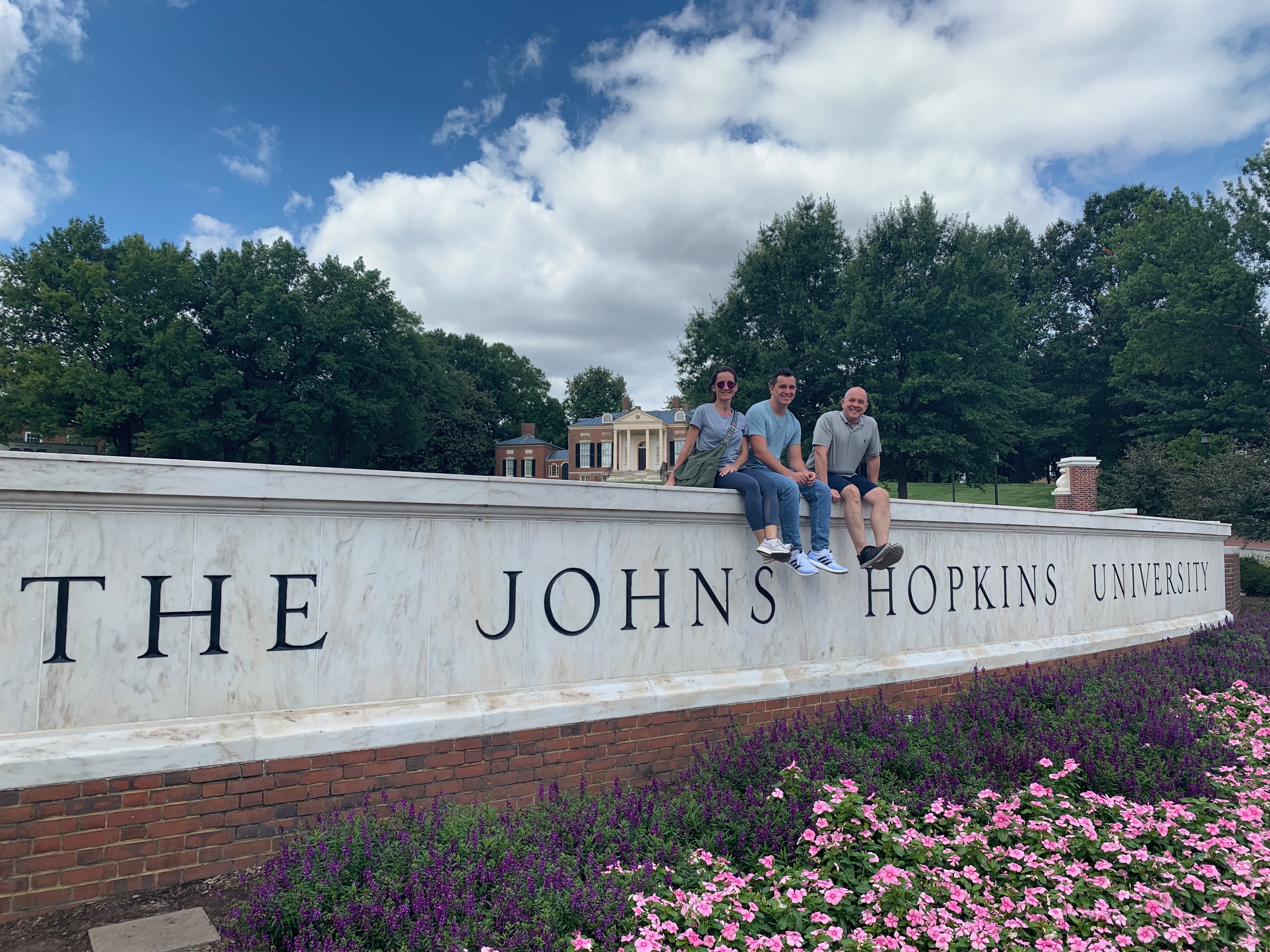 Visiting Johns Hopkins campus with my parents